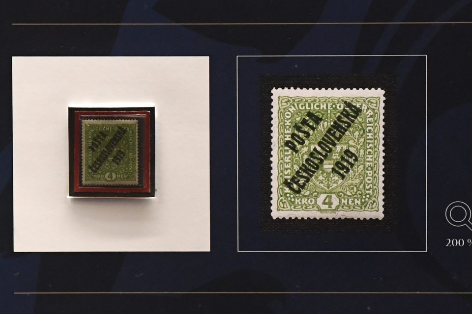 Československá poštovní známka z roku 1919 | foto: Michal Krumphanzl,  ČTK