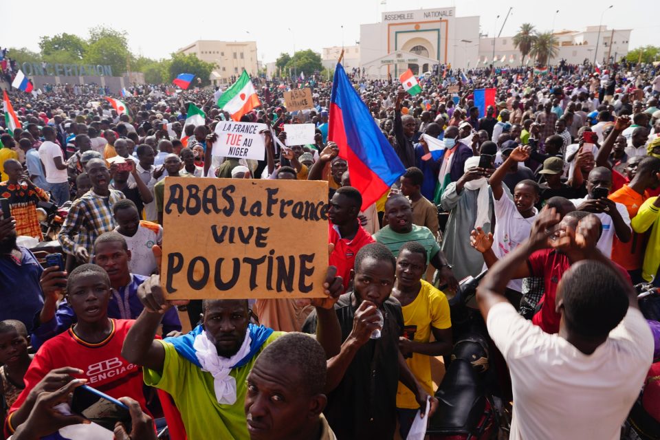 Protifrancouzské protesty v Nigeru | foto: Profimedia