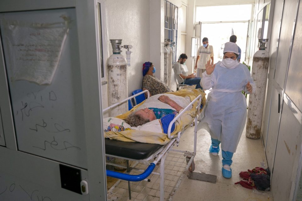 Oddělení pro pacienty s covidem v tuniském městě Kajruván | foto: Profimedia
